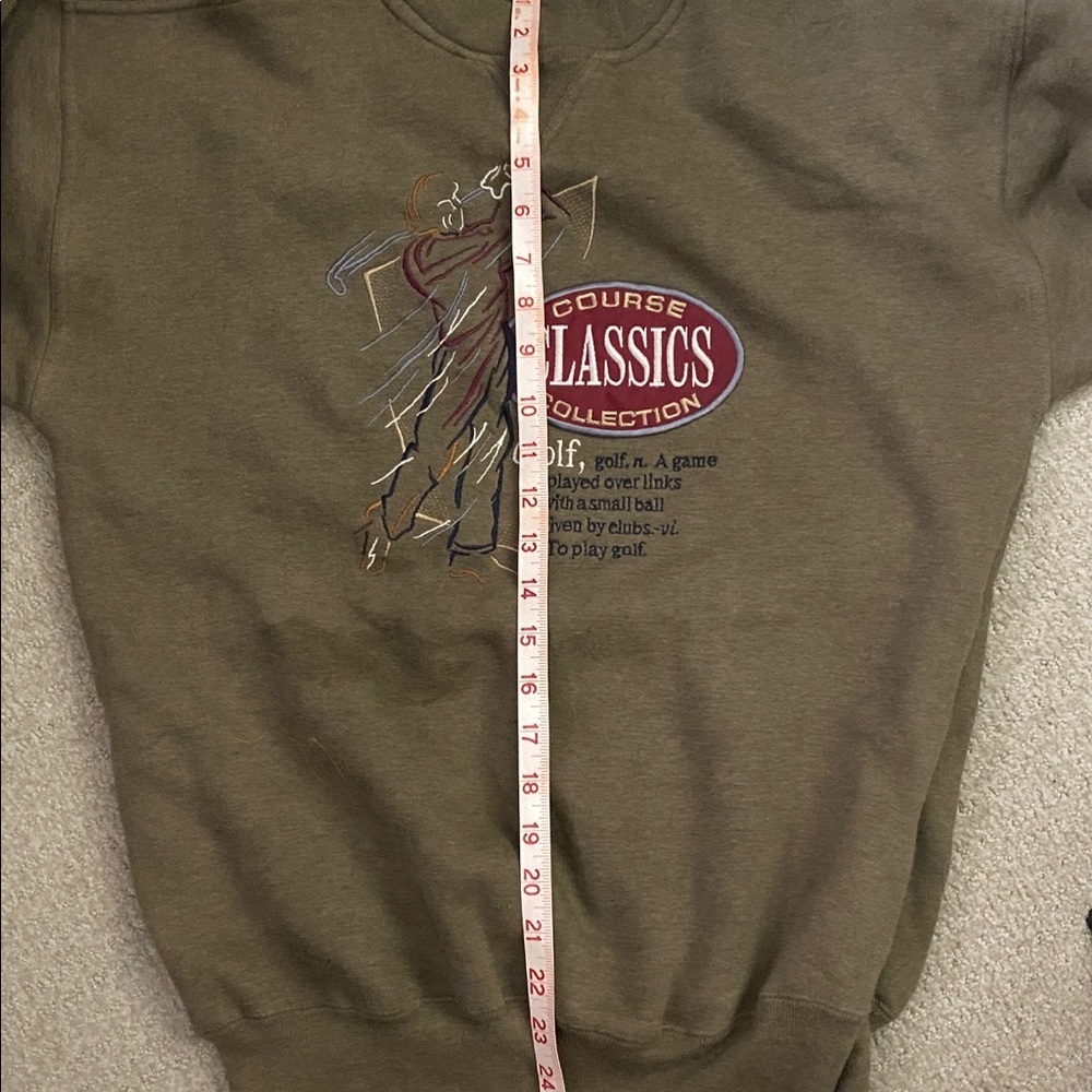 Midwest Embroidery Sweatshirt Golf Vintage Medium - Picture 8 of 8
